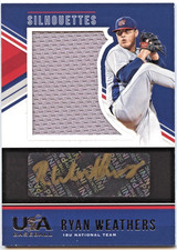 RYAN WEATHERS 2018 Panini USA Baseball Silhouettes AUTO Rookie Card 83/99