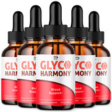 5 Pack Glyco Harmony Drop Blood Support Formula Vitamin GlycoHarmony 150 Servs