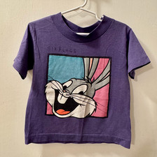 1992 Six Flags Rare Vintage Looney Tunes Bugs Bunny Kid's T-Shirt YMedium 5-6 