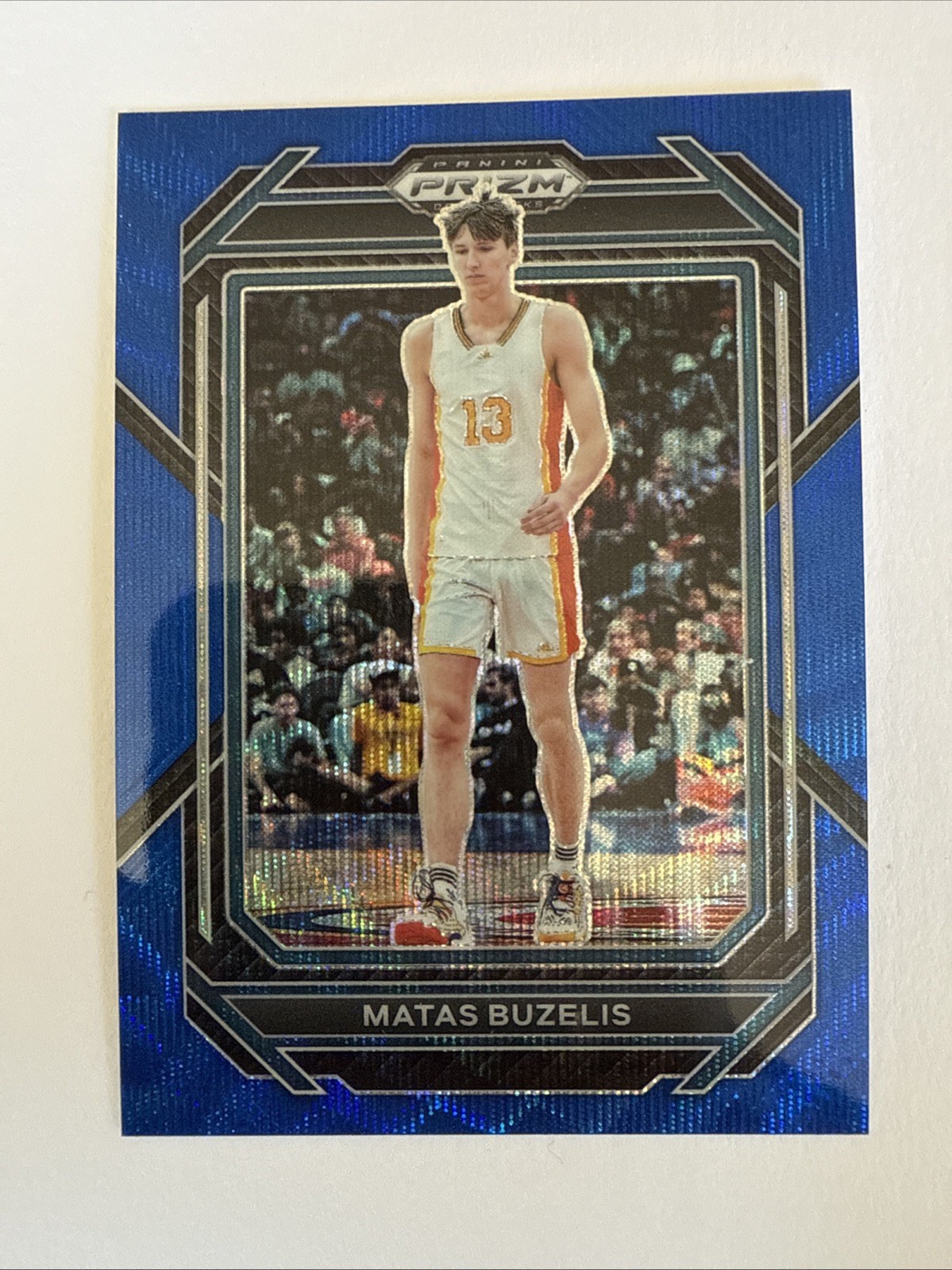 2023 Panini Prizm Draft Picks Blue Wave Prizm /249 Matas Buzelis #13
