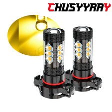 5202 Led Fog Light Bulbs For Chevrolet Silverado 1500 2008-2015 Yellow 3000k