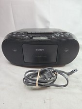 Sony CFD-S50 Personal Audio System Portable CD Cassette AM/FM Radio Tested/Works
