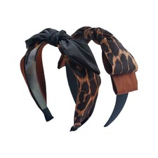Headbands for Women'S Hair,2Pcs Retro Leopard Print Knotted Headband for Women,G
