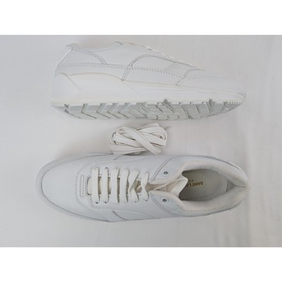 Saint Laurent Paris Bump Leather Low Top Sneaker Blanc Optique / Bianco BNWB 42