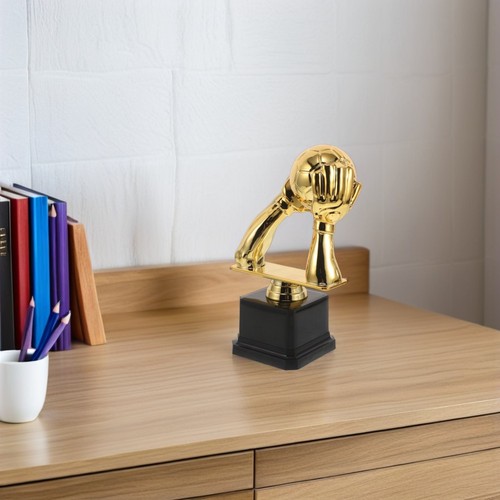 Handschuhe Statue Fußball Pokal mit Sockel Golden Cup Award Pokale - Bild 5 von 12