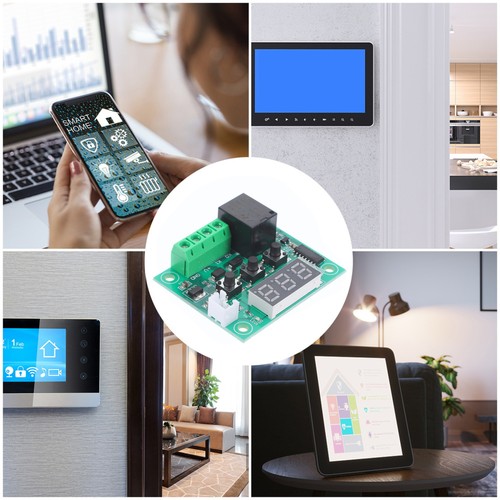 Controlador termostático electrónico micro digital tablero de control de temperatura 2 piezas - Imagen 5 de 12