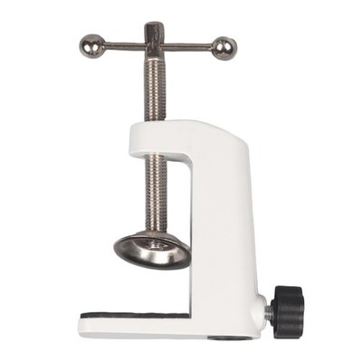 Universal C-Clamp Lamp Holder Desk Mount Clamp Base for Swing Arm White 