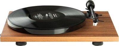 Pro-Ject E1 BT AT3600L Plattenspieler, vorverstärkt, mit Bluetooth   Walnuss