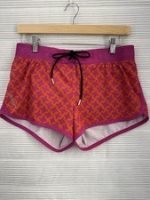 Zoot Women s Running Board Shorts Geo Print Pink Orange Lined 3 Size M