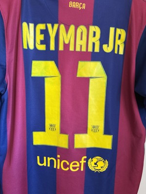 FC Barcelona 2014-15 Neymar Home Jersey Size Medium | eBay