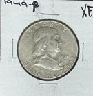 1949 FRANKLIN SILVER HALF DOLLAR ~ XF ~ NICE COIN ~ 90% SILVER