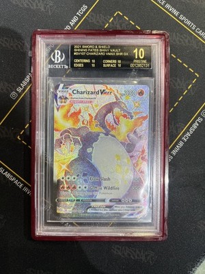 2021 Pokemon Sword Shield Charizard Vmax #SV107 Shining Fates BGS