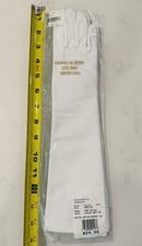 VTG White Satin Matte Elbow gloves classic wedding Opera style new Long New