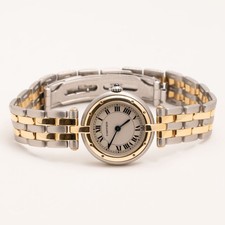 Cartier Panthere Vendome 166920 24mm 2-Row Watch 18K Gold & Steel 6