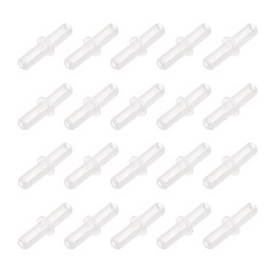 120Pcs Straight Plastic Pipe Fitting 3/16(4.9mm) OD for Fish Tank Pond Air Line