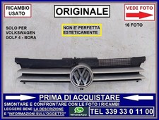 GRIGLIA MASCHERINA CALANDRA SU PARAURTI + LOGO -difettata- VW GOLF 4 BORA