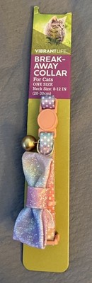 Vibrant Life Fashion Breakaway Cat Collar Pastel Ombré Sparkly Bow-Tie Polka Dot