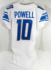 2019 Detroit Lions Brandon Powell #10 Game Issued White Jersey 40 DP59900
