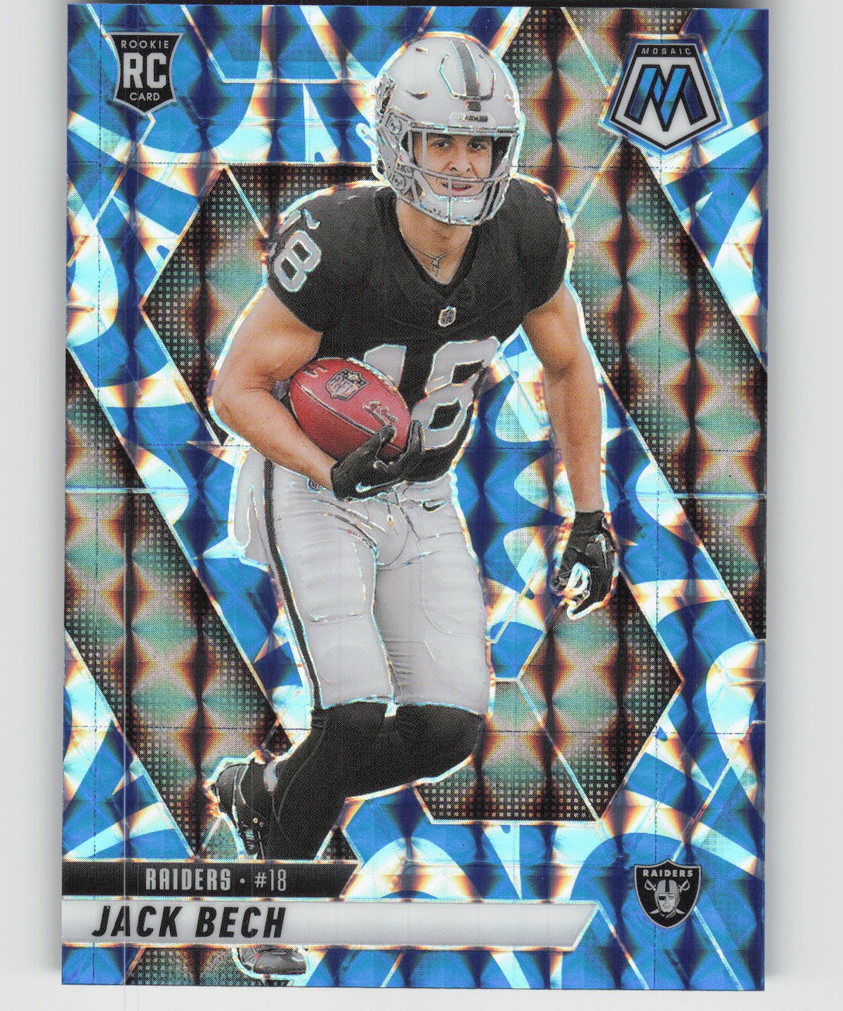 2025 Panini Mosaic #349 Jack Bech Mosaic Reactive Blue