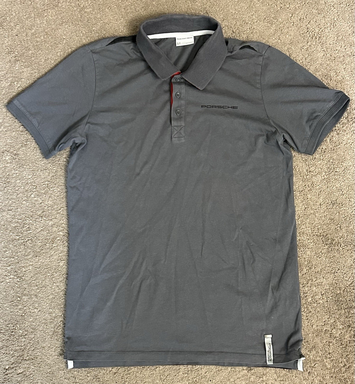 Porsche Driver's Selection Polo Shirt Men's S Motorsport Racing Team