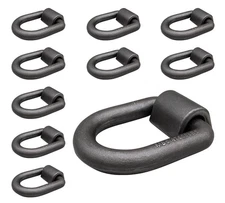 (10 Pack) 1" Heavy Duty Weld-On Forged D Ring 47,000 Lbs