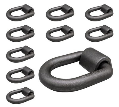 (10 Pack) 1'' Heavy Duty Weld-On Forged D Ring 47,000 Lbs