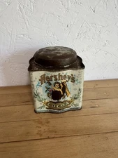 Hershey's Cocoa Tin Bristol Ware Empty Rusted Aged As Is Cap Rusted Shut