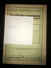 Simson Sperber SR 4-3 DDR Kfz Brief Baujahr 1970