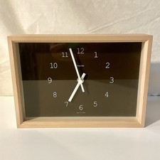 Lemnos Kaede Wall＆Table Clock NY14-02 BW Br...