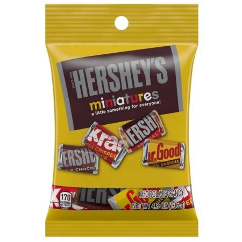 6x Hersheys Minatures Peg Bag Chocolate Candy Bulk New Sealed 48oz 7390₽