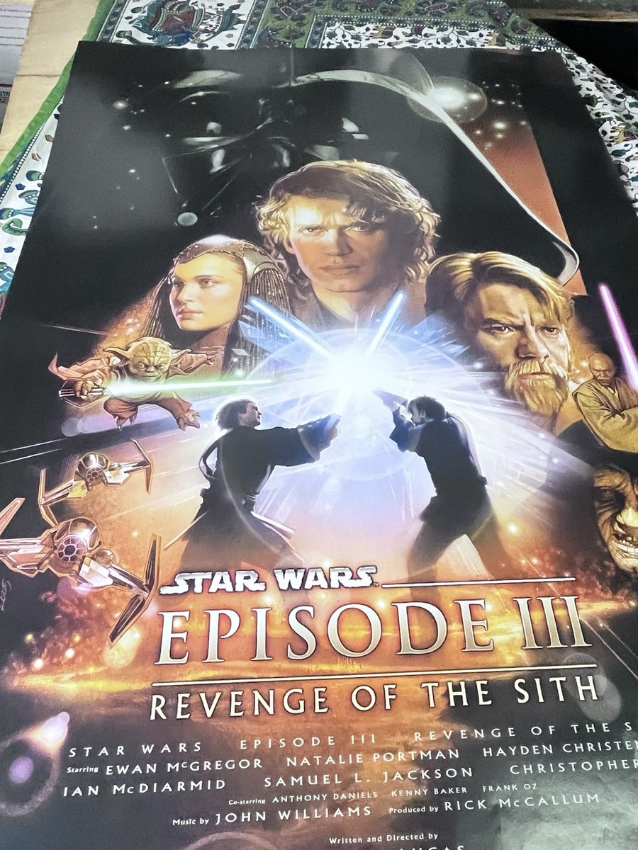 Star Wars Episode III Revenge of the Sith Poster 36x24 Movie Art