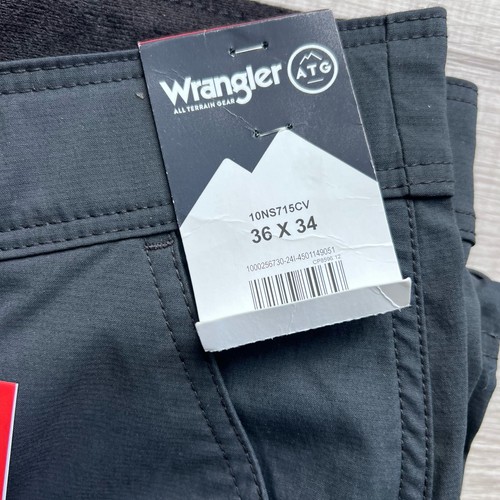 ATG by Wrangler Men's Convertible Trail Jogger Comfort Pants Stretch Caviar New - Picture 6 of 6
