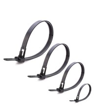 Reusable Zip Ties, 100 Pcs Assorted Fastening Cable Zip Ties 6" 8" 10" 12" Fo...