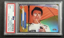 LANDO NORRIS PSA 9 2020 TOPPS CHROME F1 ROOKIE #180 TRUE GOLD REFRACTOR RC 12/50
