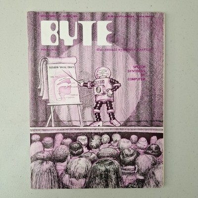 RARE 1976 August BYTE MAGAZINE - SMALL SYSTEMS JOURNAL COVER  Vol 1 #12