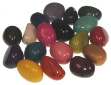 Ecuador 5 Xlarge 3-4cm Tagua Nut choose Colour Coloured Vegan Vegetarian Ivory