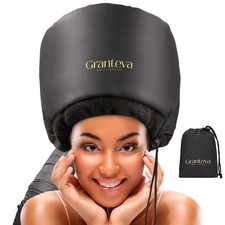 Hooded Hair Dryer Attachment w/A Headband Integrated That Reduces Heat Around...