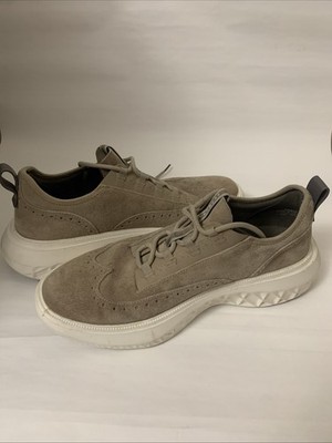 Cole Haan Zero Grand 360 Men's Brown Tan Suede Wingtip Oxfords Shoes Size 9.5