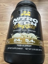 MuscleTech Nitro Tech Whey Gold Gourmet Whey Protein Vanilla Cream 2lbs 16.00 per gallon