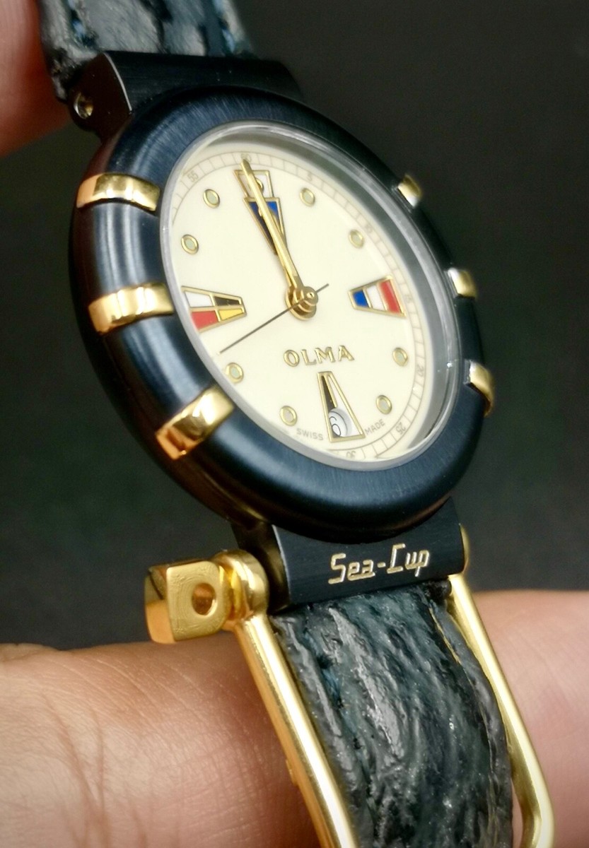 Vintage OLMA Sea-Cup Swiss Made Lady quartz watch. | eBay