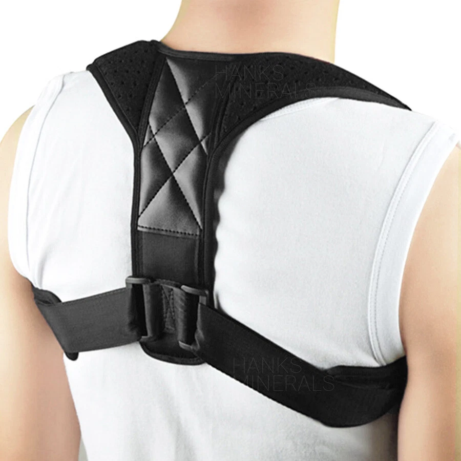 Adjustable Clavicle Posture Corrector Upper Back Brace Shoulder Lumbar  Support Belt Corset Men Women Hunchback Correction