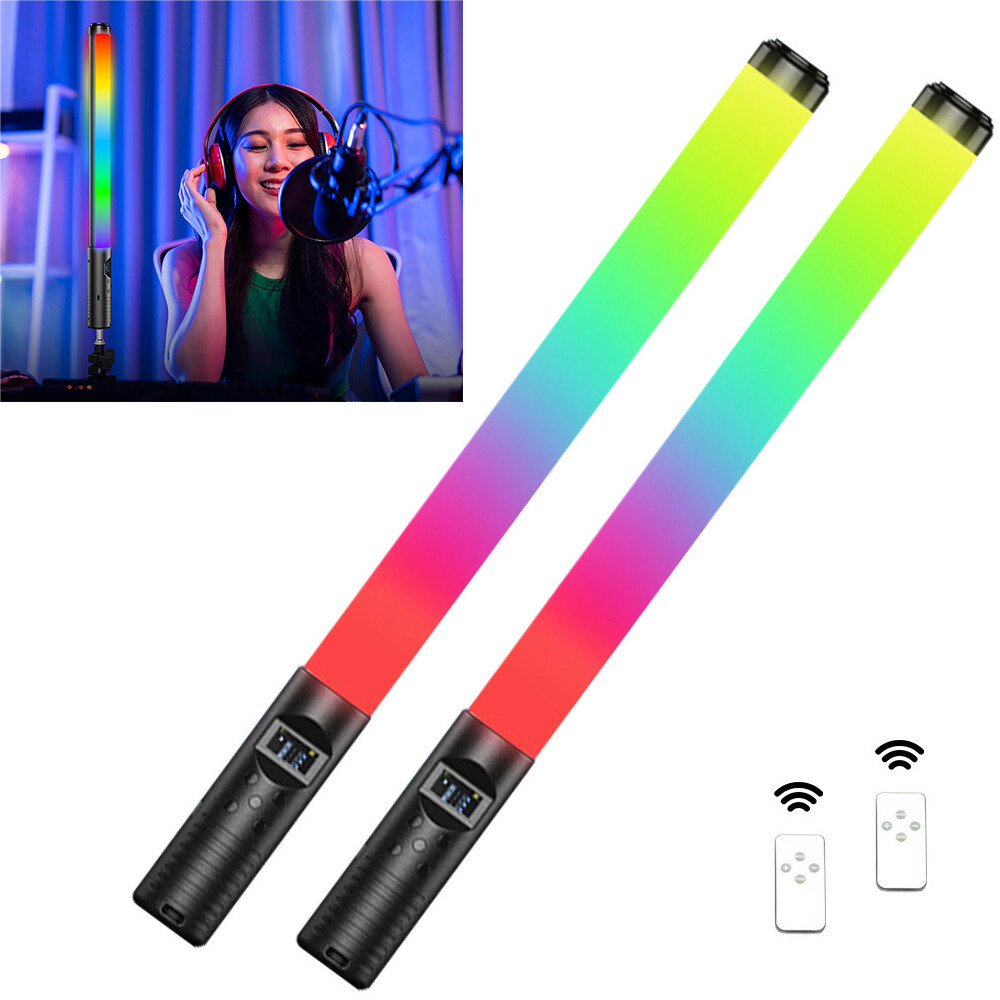 Handheld Light Wand, 360° RGB LED Video Light Stick for Photog，for LIVE