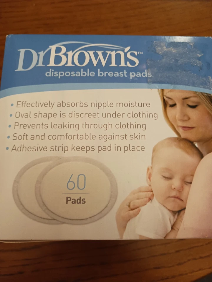 Одноразовые прокладки для груди Dr. Brown's 60 штук новая запечатанная коробка для кормящей матери - Изображение 3 из 4