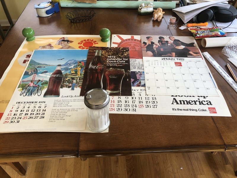 Coca Cola Poster And Calenders 70’s And 80’s