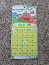 Vintage 1967 Happiness Car-Go Games License Plate NOS