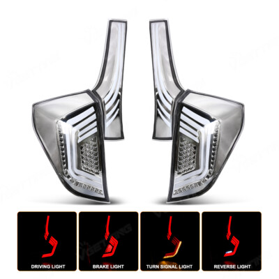 For Honda Fit Jazz 2014-2019 Animation Rear Brake Lamp LED Tail Light Clear Lens
