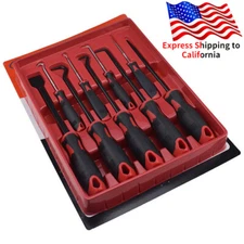 Auto Repair 9PCS Removal Tool Scraper Hook Pick Set O Rings Seals Rubber Handle