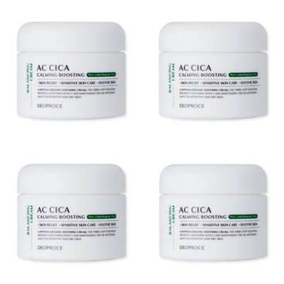 Deoproce AC Cica Calming Boosting Balancing Cream 50g*4Pcs - FREE SHIPPING