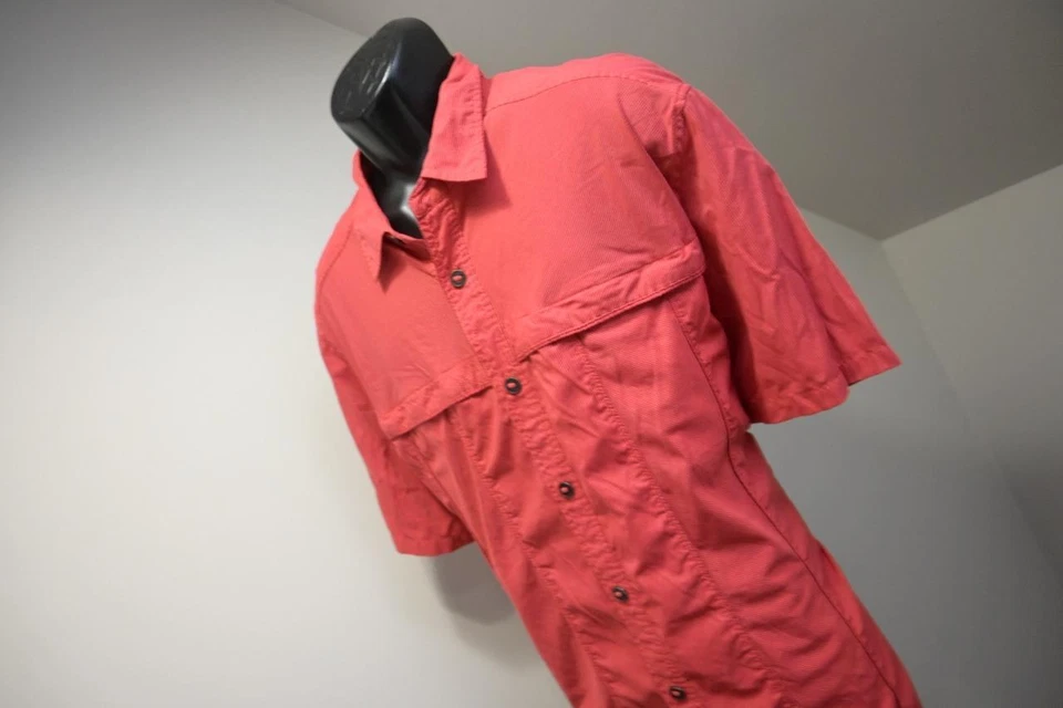 Exofficio Button Up Camp Shirt Striped Vented Fishing Hiking Mens Sz 2XL XXL - Image 2 of 4