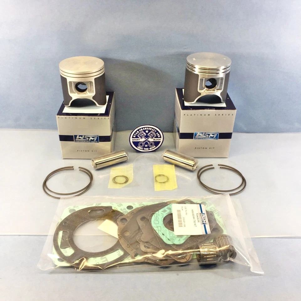 81mm OVER WSM PLATINUM KAWASAKI 750 BIG PIN TOP END KIT 95-02 SS SSXI STS STX - Image 2 of 4